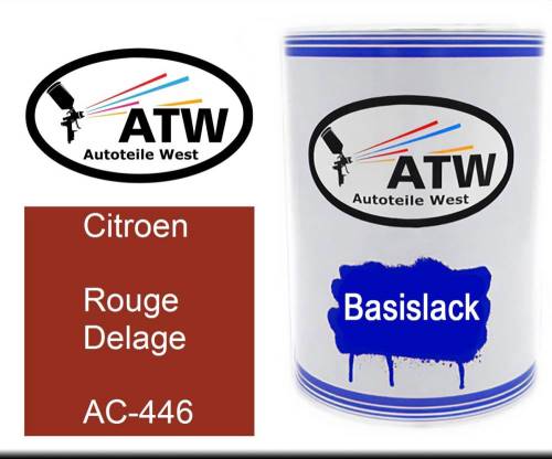 Citroen, Rouge Delage, AC-446: 500ml Lackdose, von ATW Autoteile West.